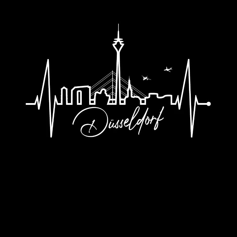 Düsseldorf Skyline Herzschlag Liebe Düsseldorfer