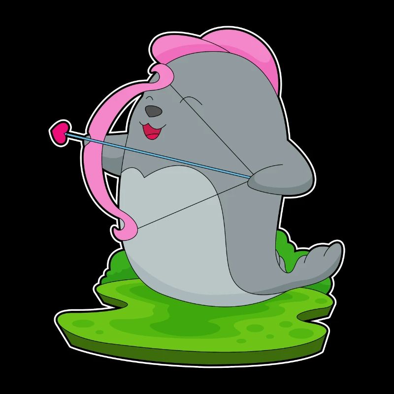 Seal Archer Arrow Bow