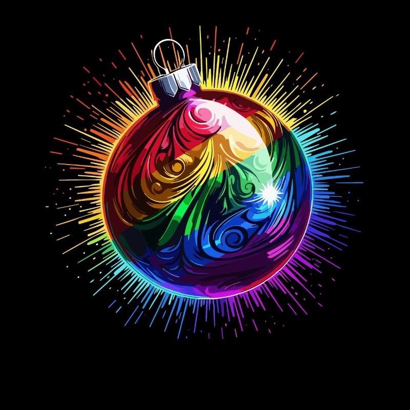 Regenbogen Weihnachtskugel LGBTQ Weihnachten