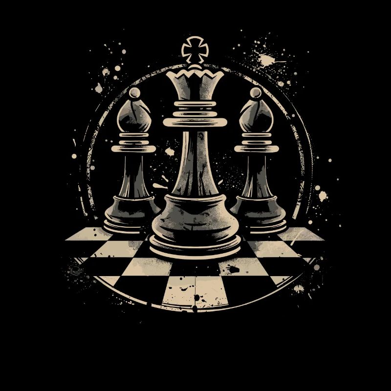Dessin de pièces d’échecs