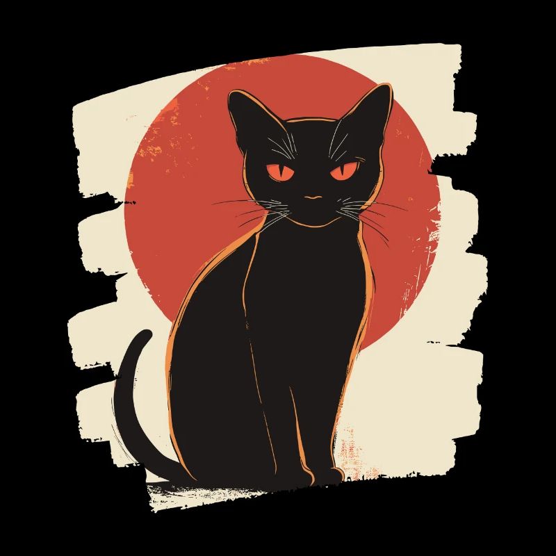Schwarze Katze
