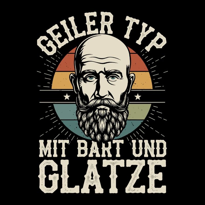 guy with beard & bald head beard wearer