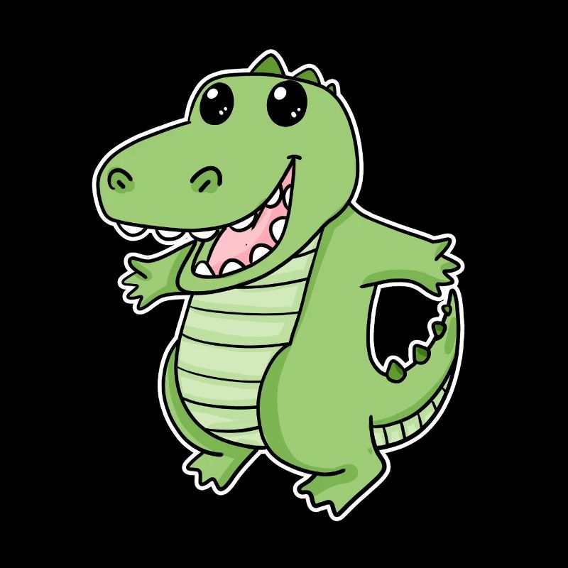 Conception de dessin animé de crocodile ludique