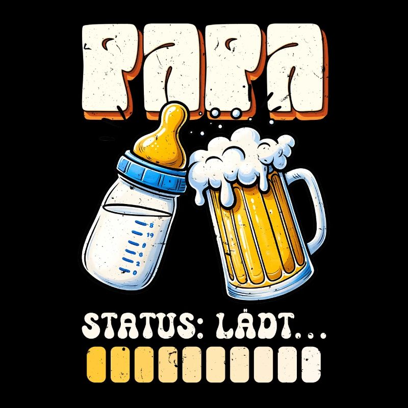 Werdender Vater PAPA STATUS LÄDT Lustiges