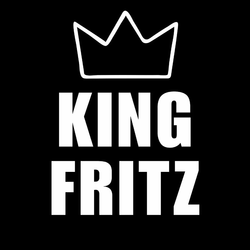 Fritz Name mit Buchstabe F - King Crown Hemd
