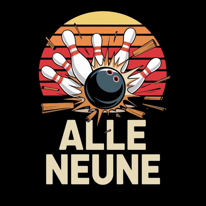 All Nine Bowling Strikes Design