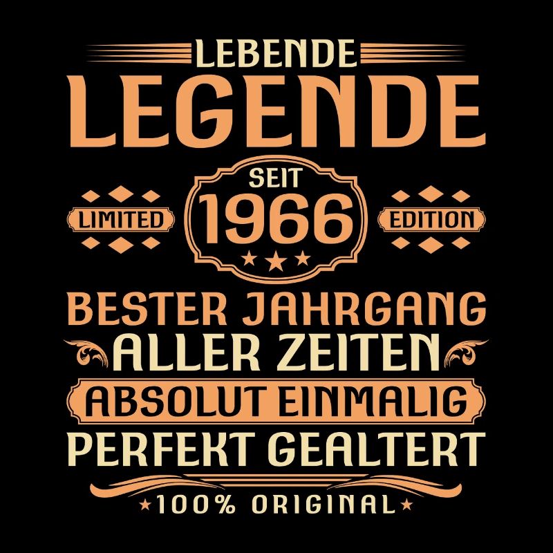 60th Birthday - Legend since 1966 Vintage
