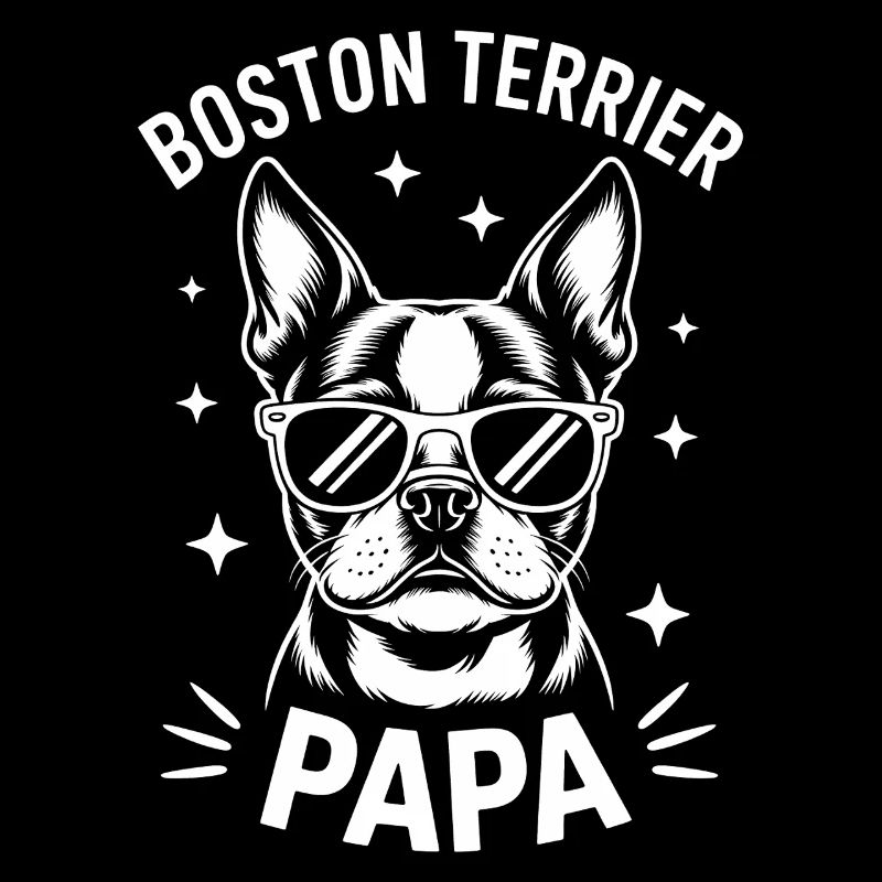 Boston Terrier Spruch Papa Boston Terrier Geschenk