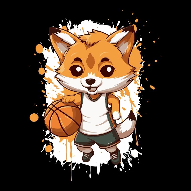 Basketball Fox Comic