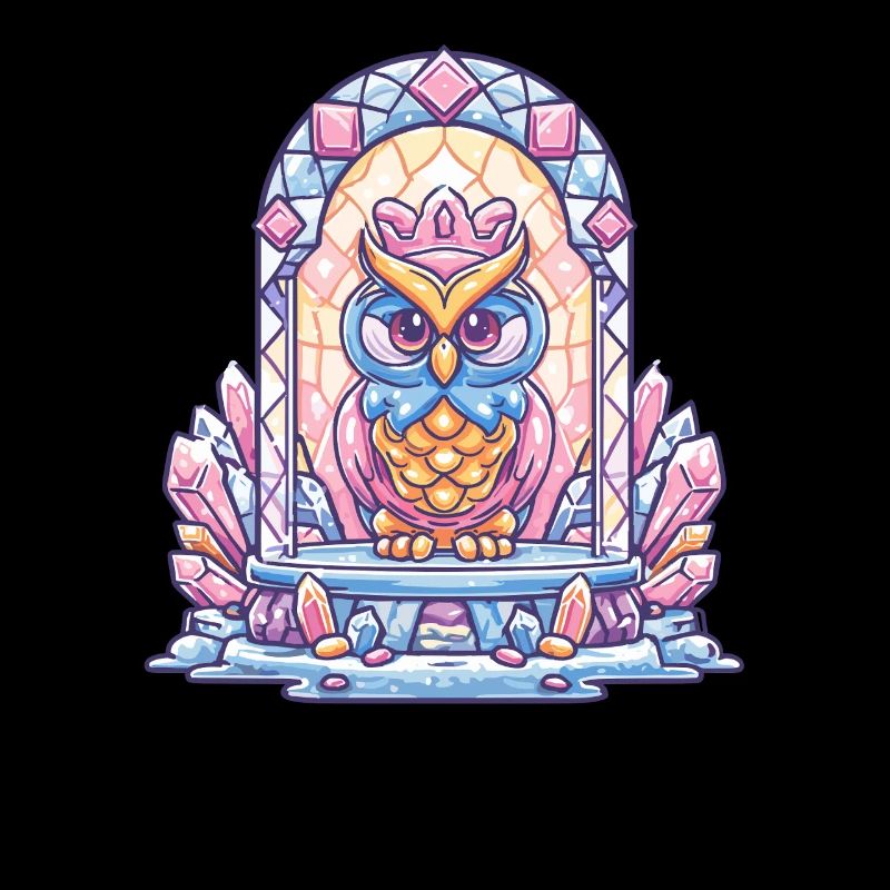 Kristall-Eulenthron