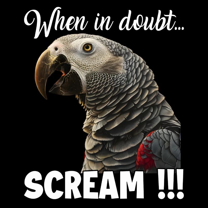 Humorous gift idea for parrot keepers