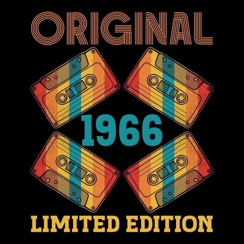 Original 60e Anniversaire 60 ans 1966 Cadeau Tee
