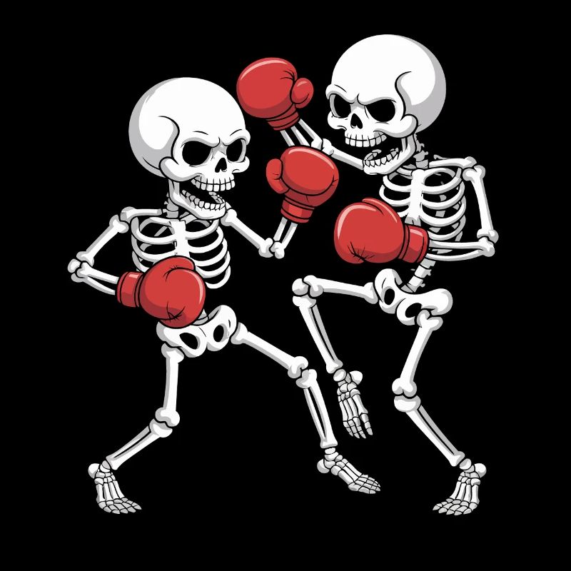 Skelettboxer Duell