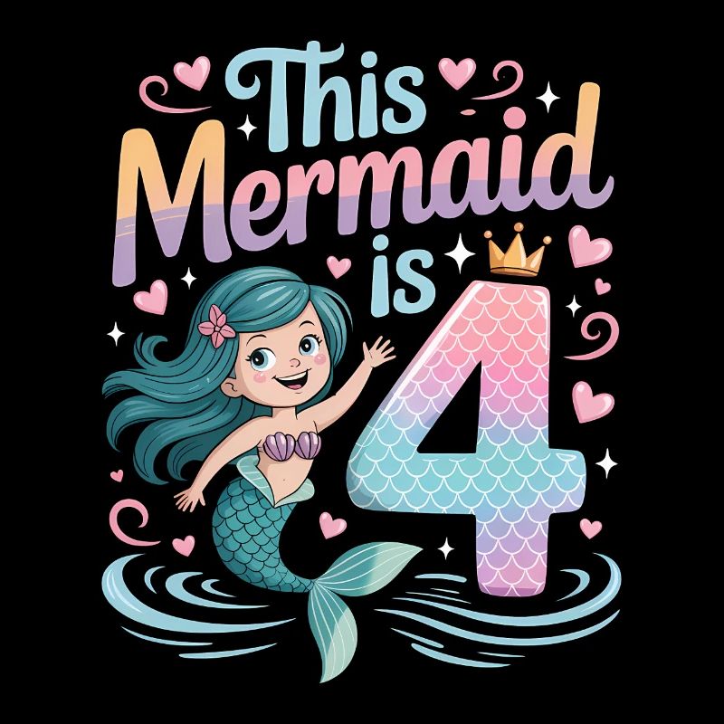 4e anniversaire de la sirène 4 ans