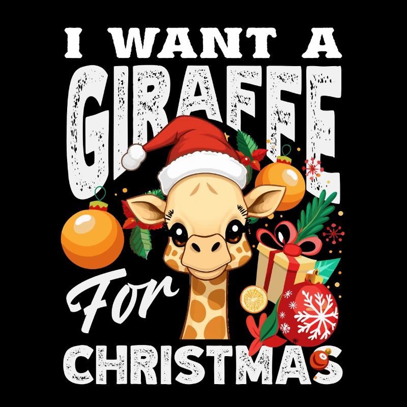 Ich wünsche mir eine Giraffe Weihnachten