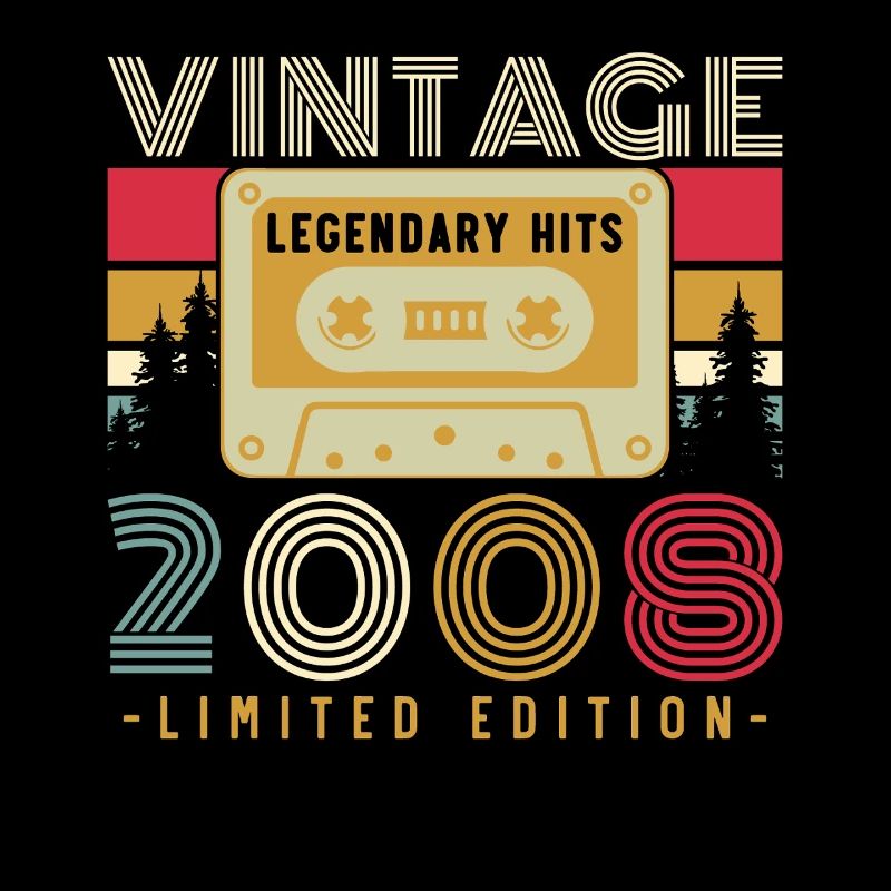 2008 Vintage Retro Geburtstagsgeschenk