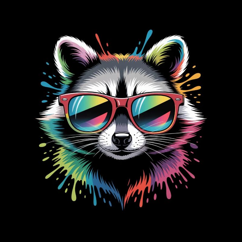 Rainbow Waschbär