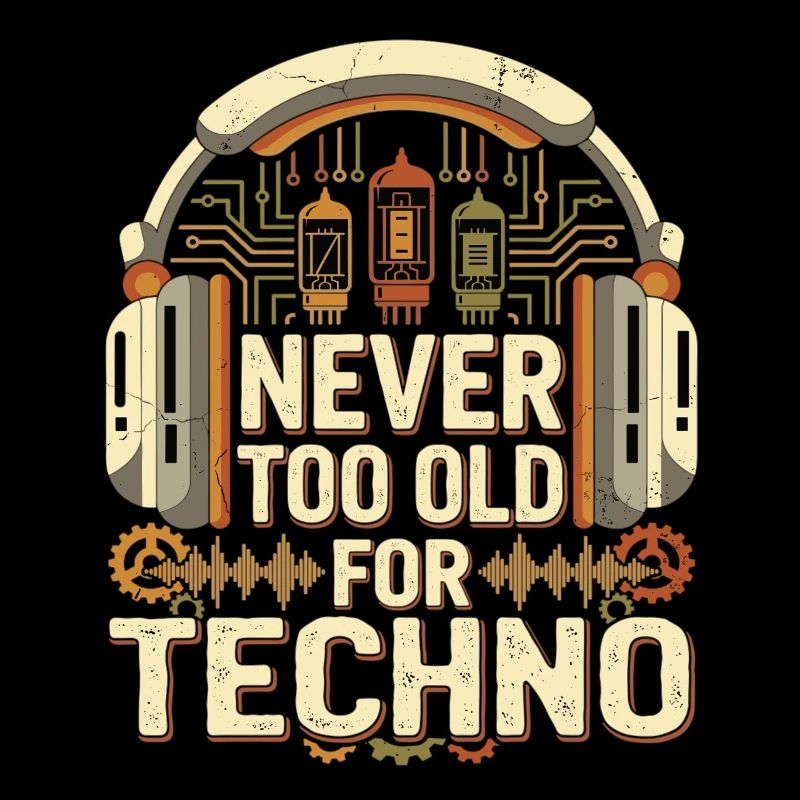Never Too Old Techno DJ Retro Musik