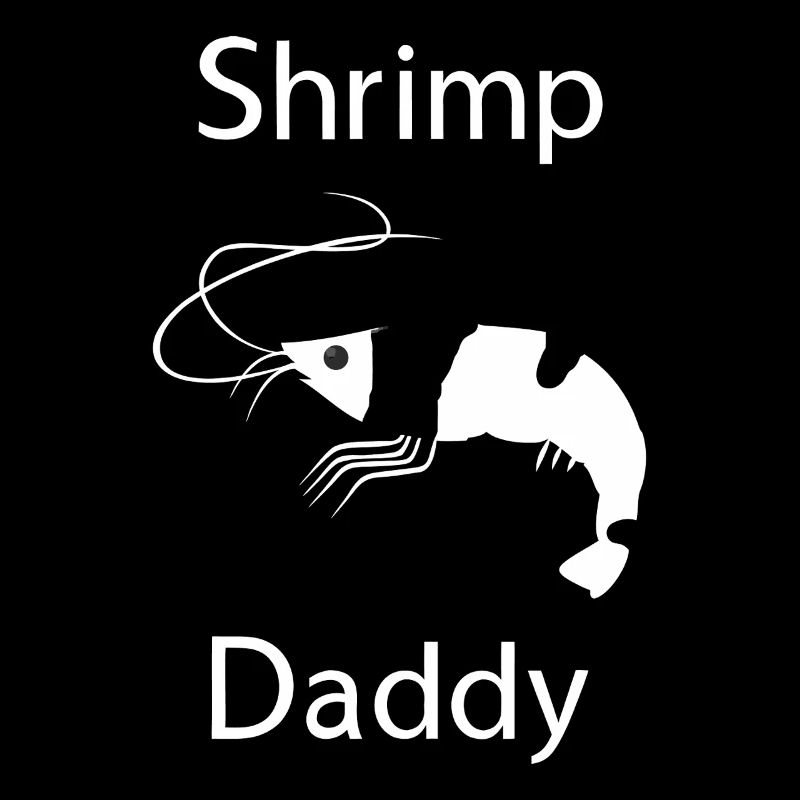 Graphique minimaliste de Shrimp Daddy
