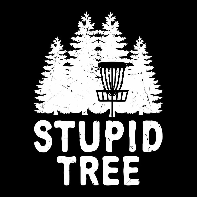 Tee de disc golf stupide de l’arbre