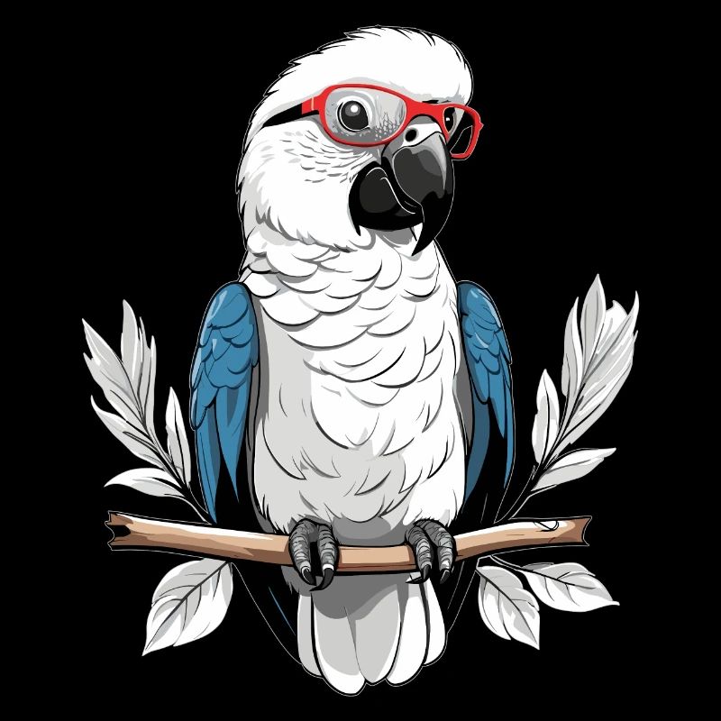Parrot with glasses