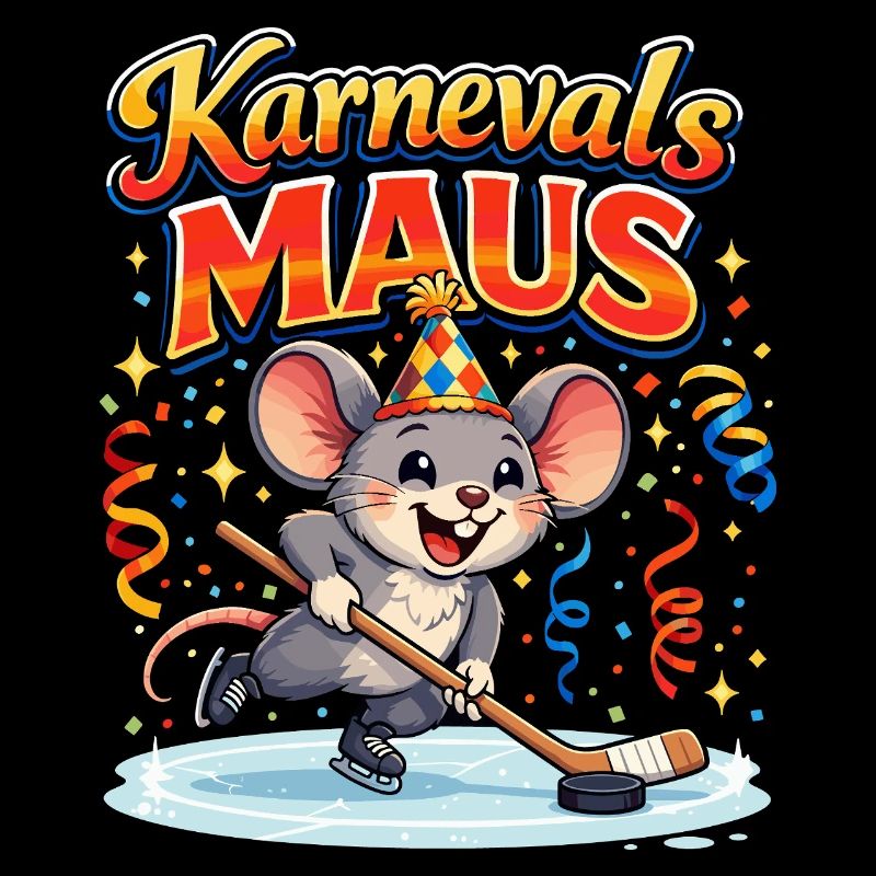 karneval maus kostüm Eishockey 