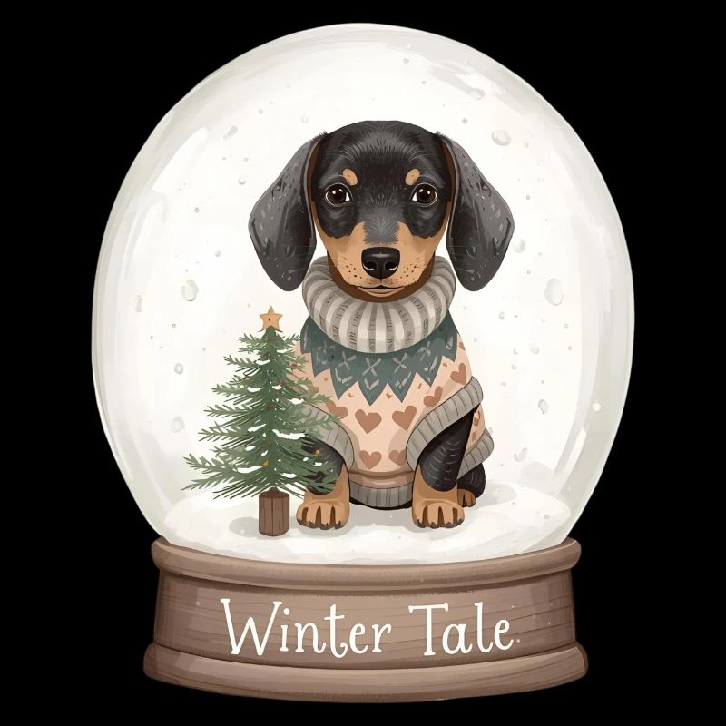 Dachshund in Snow Globe – Winter Tale