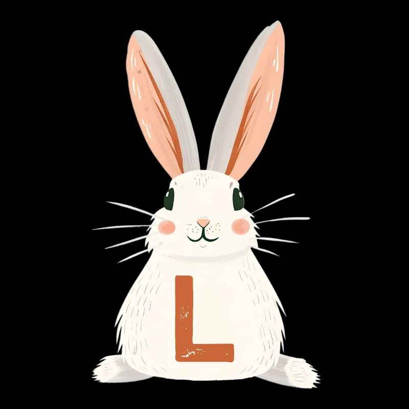 L-Letter - Bunny - Personalizable