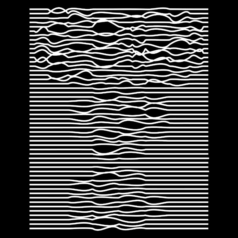 Illusion d’optique des rayures ondulées