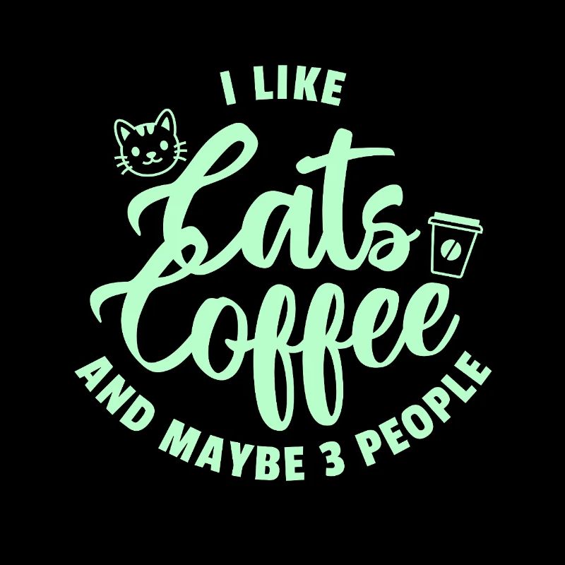 Katzen Kaffee Trio Spruch