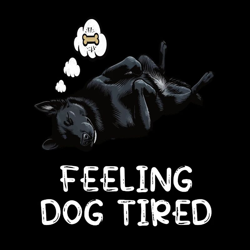 Feeling Dog Tired Black Shepherd Owner