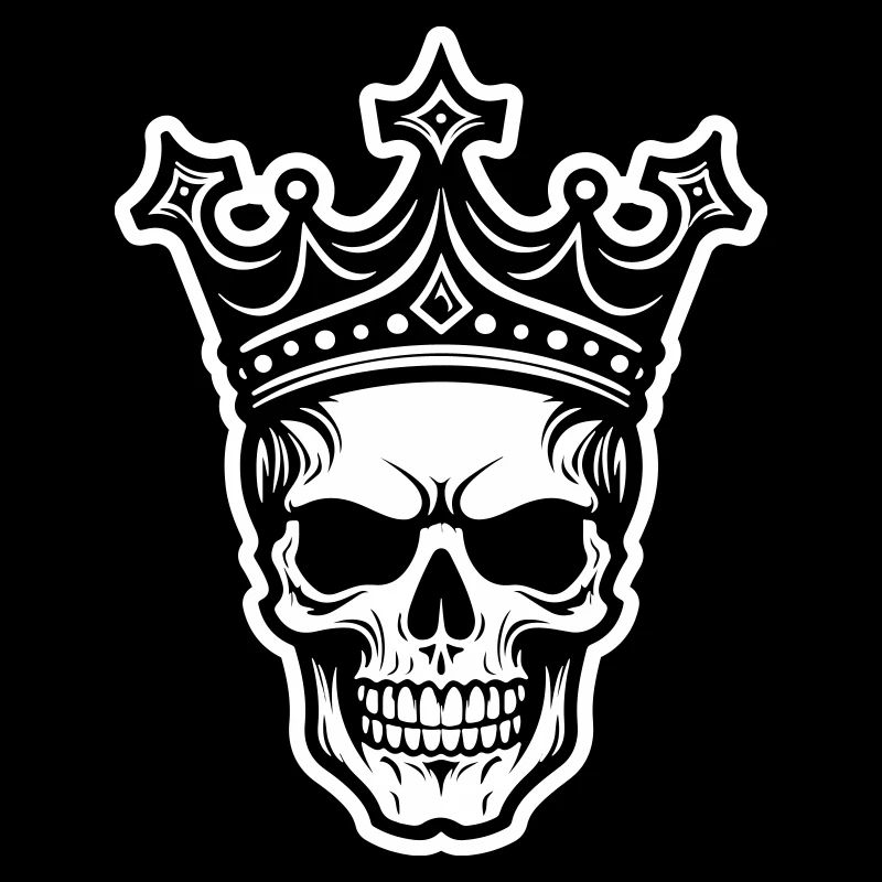 Skull King Crown Skull