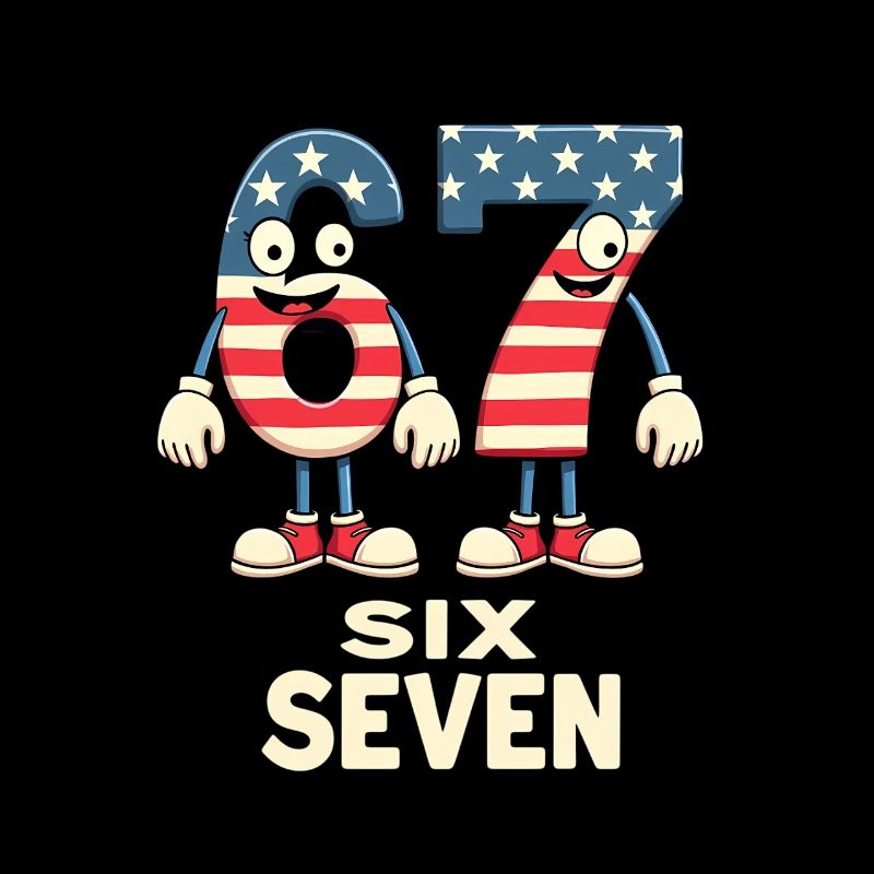 US Flag 67 Memes Six Seven