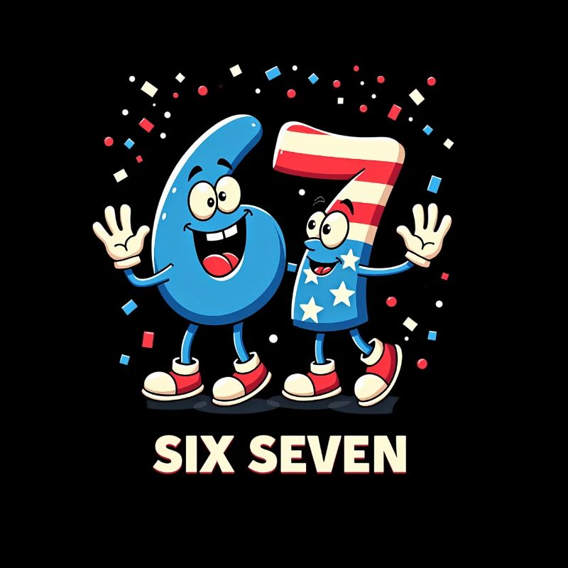 US Flag 67 Memes Six Seven