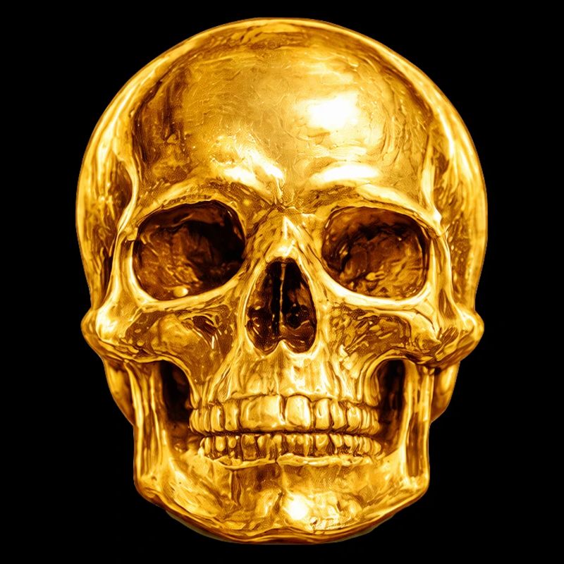 Golden Skull Luxury Gothic