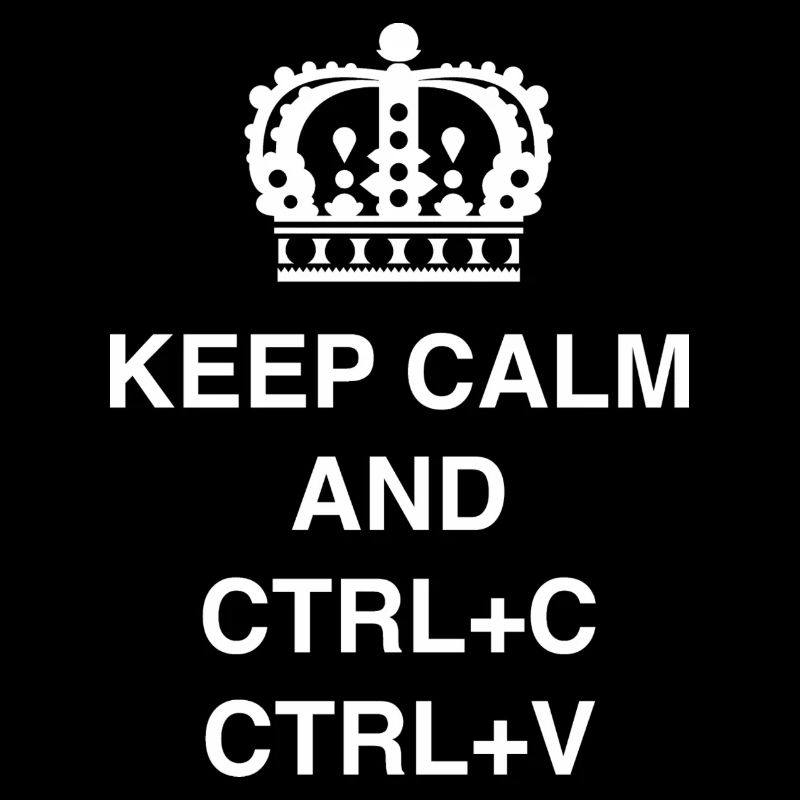 T-shirts de classe Keep calm et CTRL+C CTRL+V