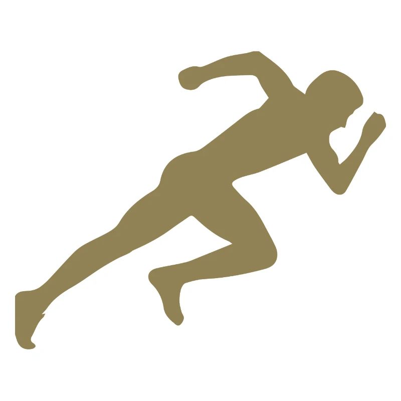 Minimalist Silhouette Sprinter Sprint