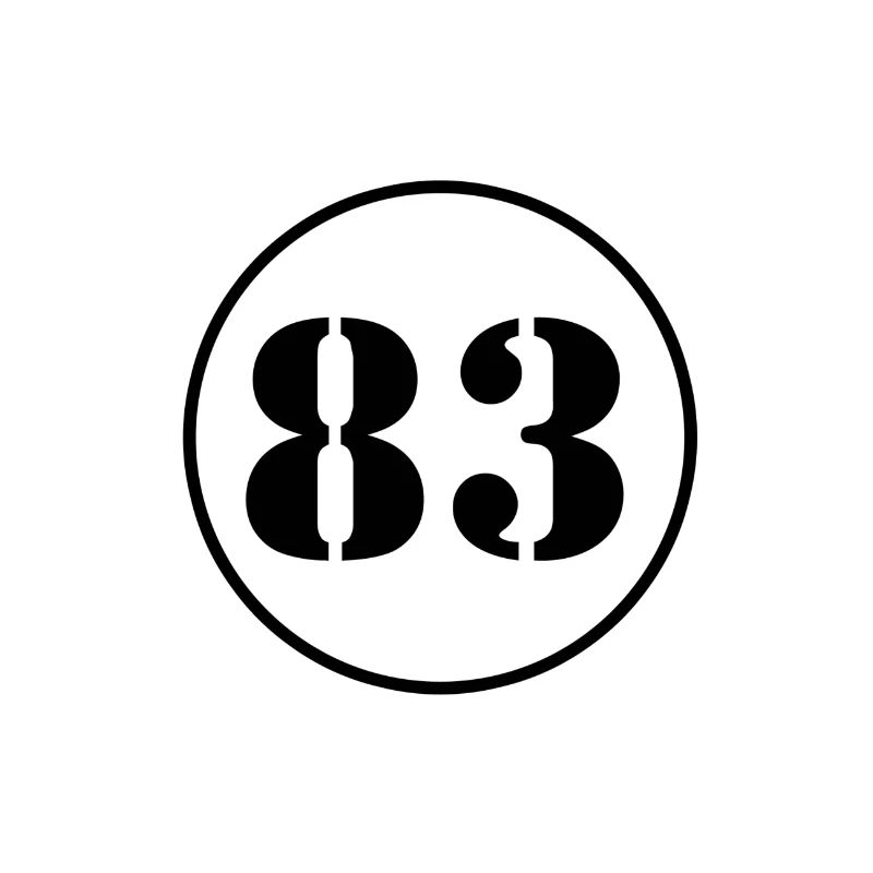 NUMBER 83 eighty three birthday gift