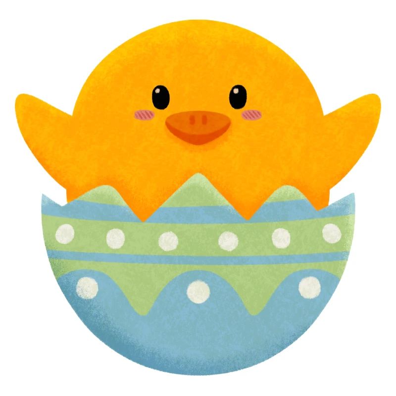 Chick in Easter egg