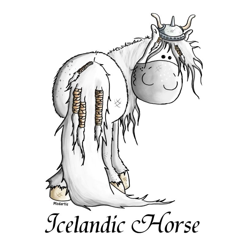 Wilder Wikinger Isländer - Pferd