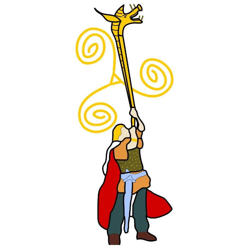 Gallic warrior at Carnyx