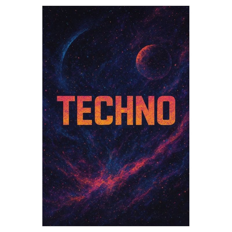 Futuristisches Weltraum Techno Design