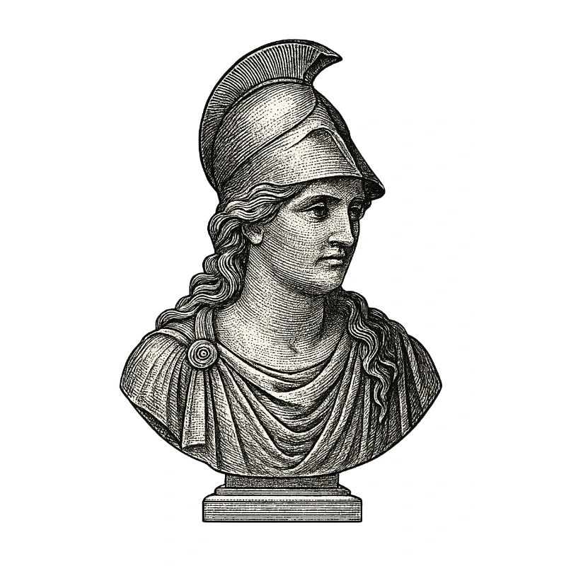 Antique Athena Bust | Classical Greek Art