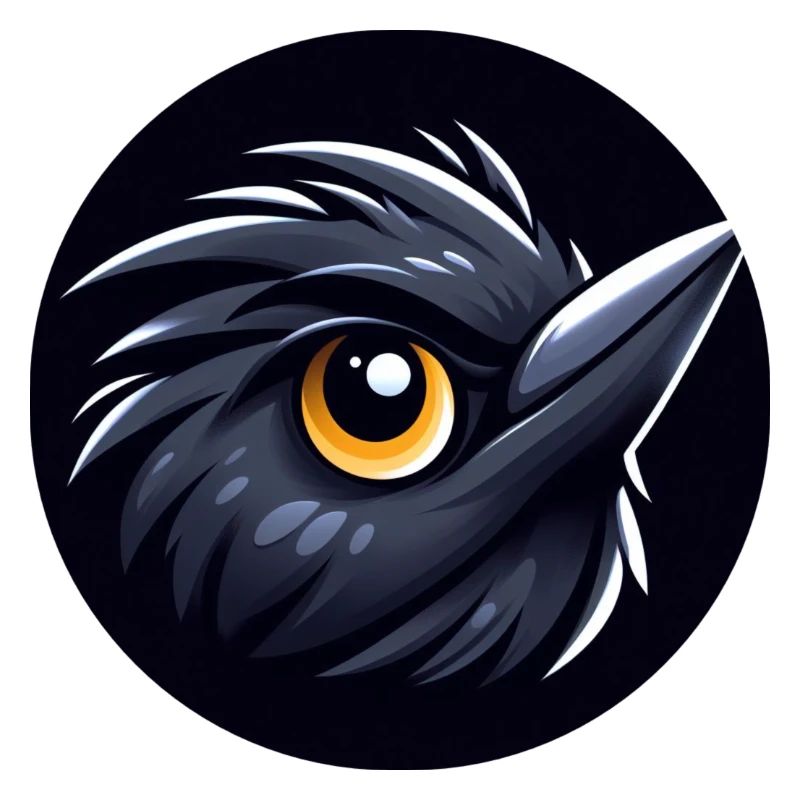 Comic Blackbird Bird