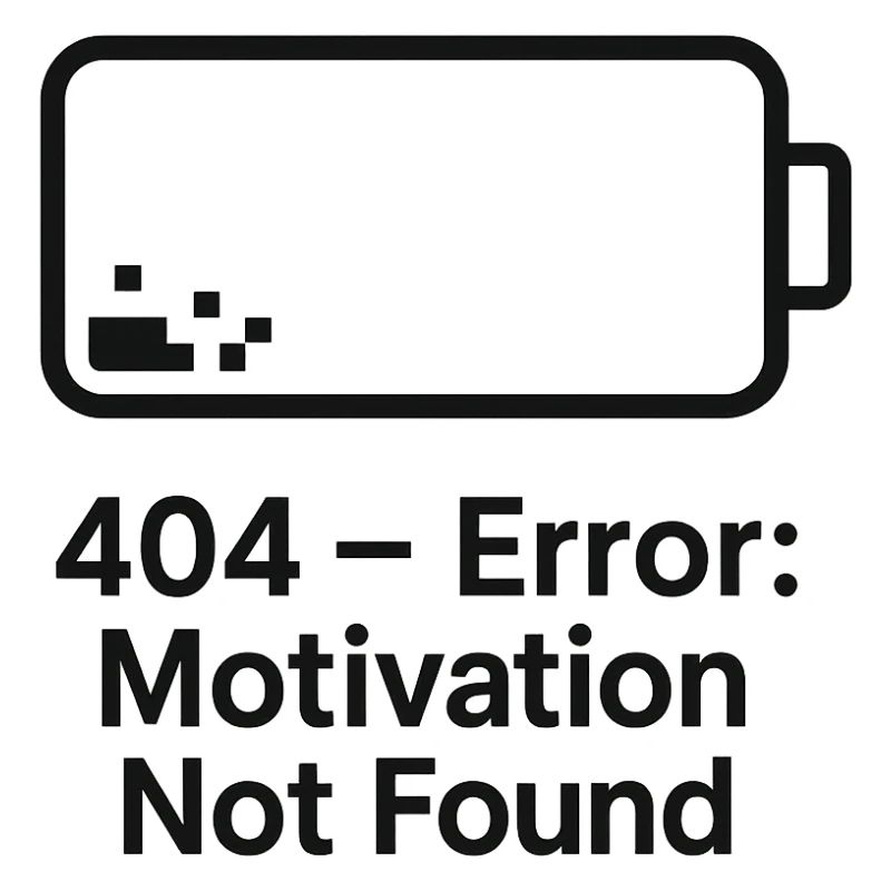 Error 404 Motivation Not Found