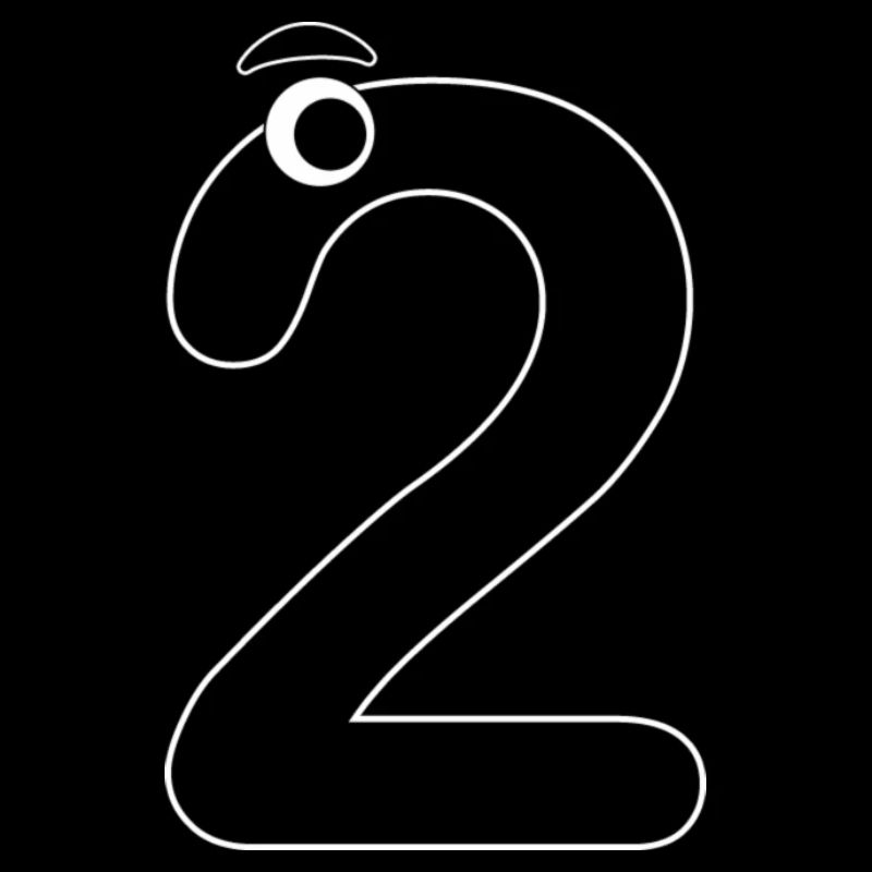 Number Two 2 Kids Birthday Learn Math