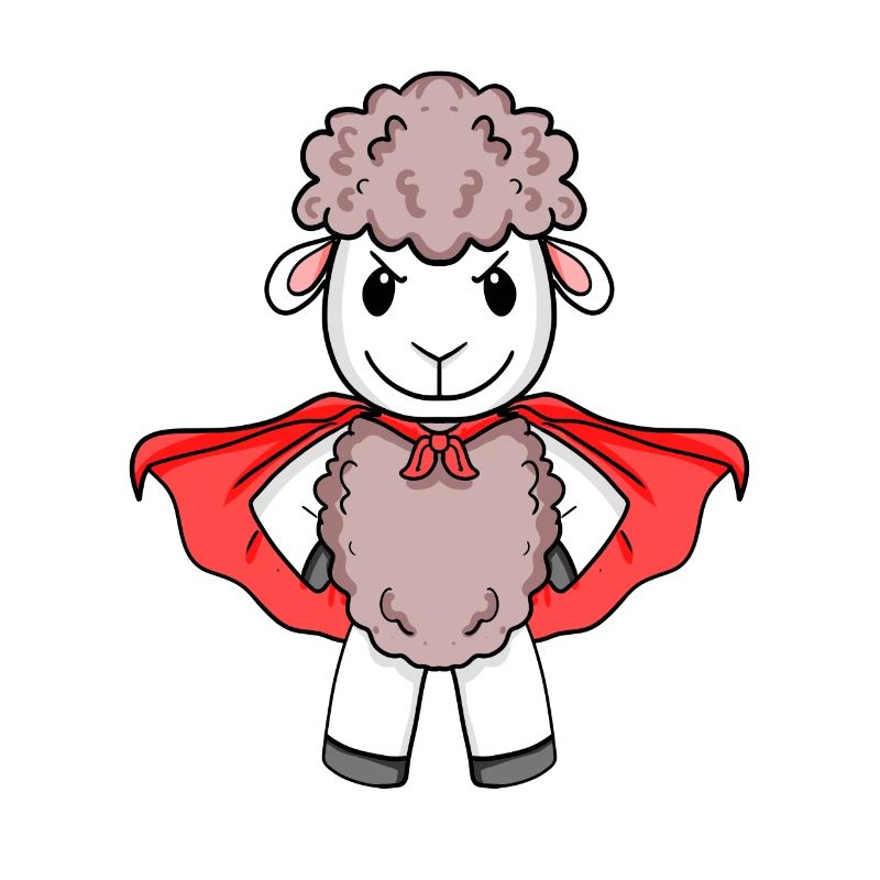 Schaf Superheld