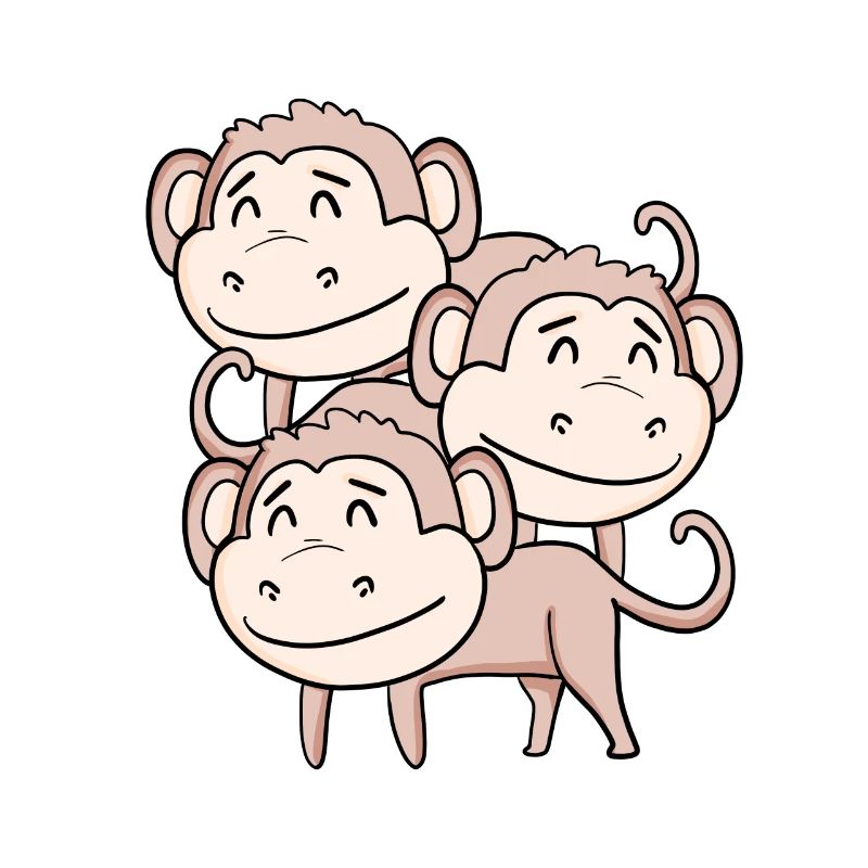 Singes mignons - Singe