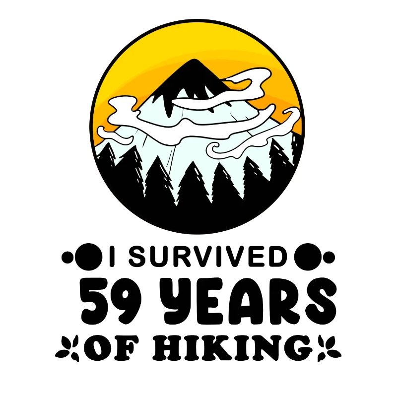 Mountain Wanderer 59th Birthday 59 years old Gift