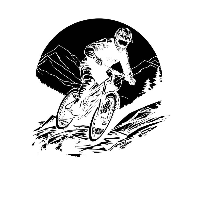 Mountain Biker Graphic